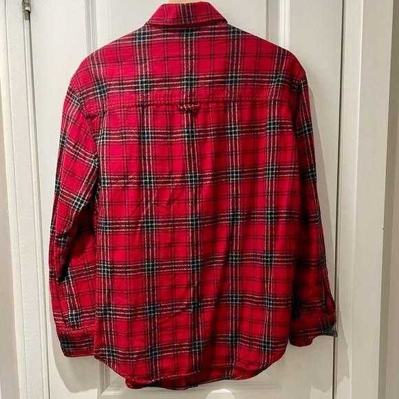 Roots Plaid Flannel Shirt - Red/Black - S - Picture 2 of 5